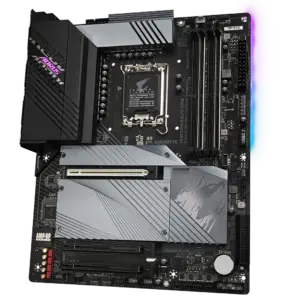 Gigabyte Z690 AORUS ELITE DDR4 Front Angled View