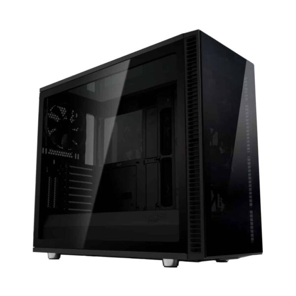 Fractal Design Define S2 Vision Blackout Angled Side View