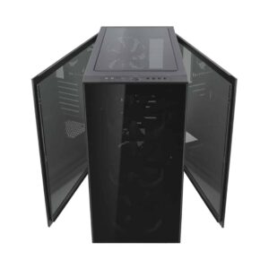 Fractal Design Define S2 Vision Blackout Angled Front View