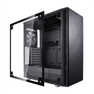 Fractal Design Define C Black TG Angled Side View