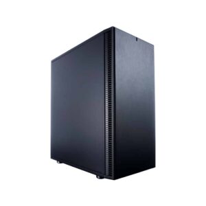 Fractal Design Define C Black Solid Angled Front View