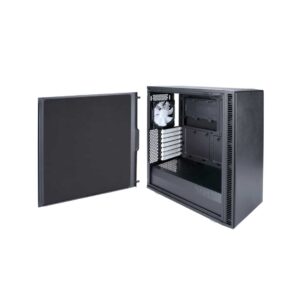 Fractal Design Define C Black Solid Opened Side View