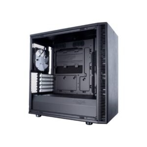Fractal Design Define Mini C Black Solid Angled Side View