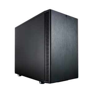 Fractal Design Define Nano S Black Solid Angled Front View