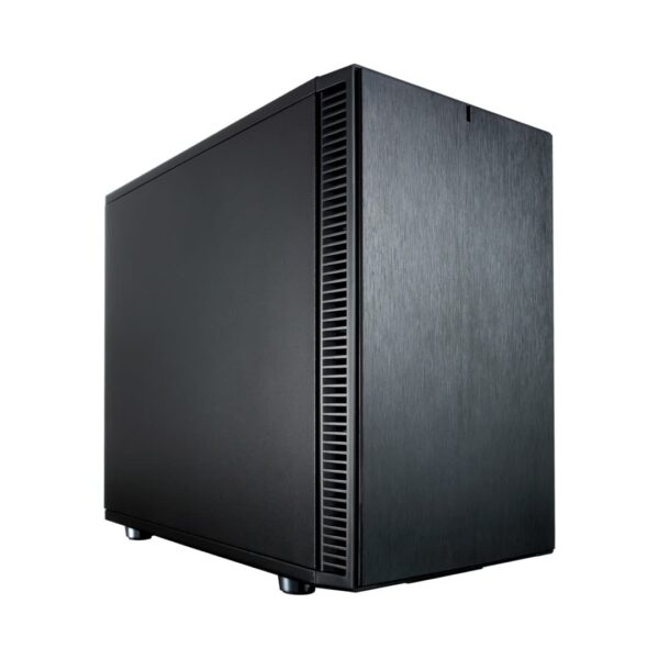 Fractal Design Define Nano S Black Solid Angled Front View