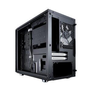 Fractal Design Define Nano S Black Solid Angled Back View