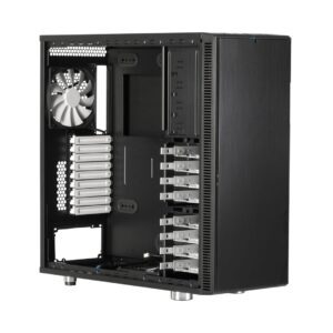 Fractal Design Define XL R2 Black Pearl Angled Side View