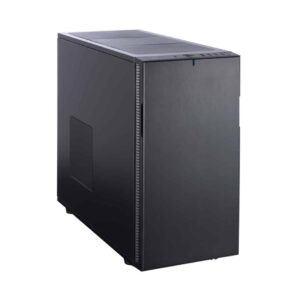 Fractal Design Define R5 Black Solid Angled Front View