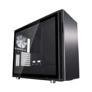 Fractal Design Define R6 Black TG Angled Side View