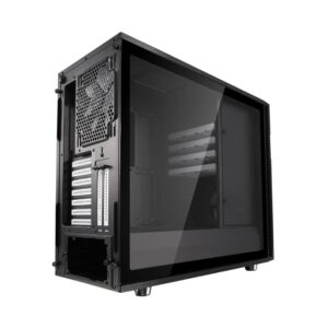 Fractal Design Define R6 Black TG Angled Back View