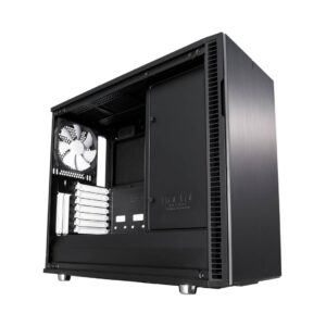 Fractal Design Define R6 Black Solid Angled Side View