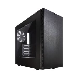 Fractal Design Define S Black Window Angled Front View