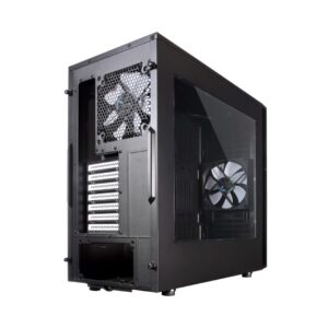 Fractal Design Define S Black Window Angled Back View