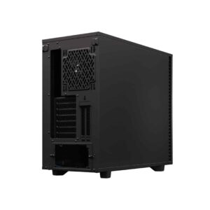 Fractal Design Define 7 Grey Solid Angled Rear View