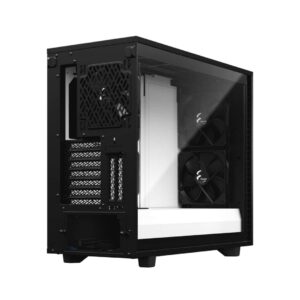 Fractal Design Define 7 Black/White TG Angled Side View