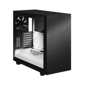Fractal Design Define 7 Black/White TG Angled Front View