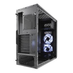 Fractal Design Focus G Gunmetal Grey Angled Back View