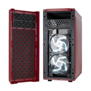 Fractal Design Focus G Mystic Red Fans View