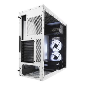 Fractal Design Focus G White Angled Back View