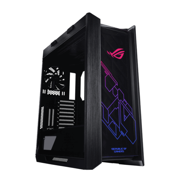 Asus ROG Strix Helios RGB Black Angled Front View