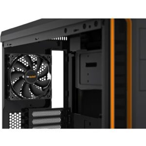 Be Quiet! Pure Base 600 TG Orange Trim Fan View