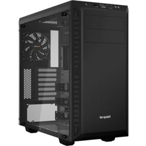 Be Quiet! Pure Base 600 TG Black Angled Front View