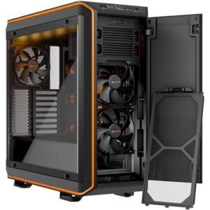 Be Quiet! Dark Base Pro 900 Rev2 Orange Trim Fans View