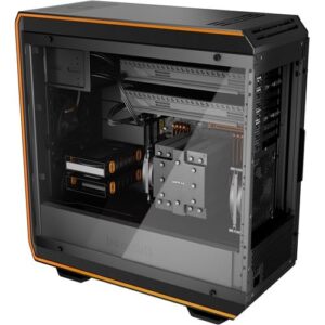 Be Quiet! Dark Base Pro 900 Rev2 Orange Trim Angled Side View