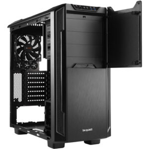 Be Quiet! Silent Base 600 Window Black Angled Front View