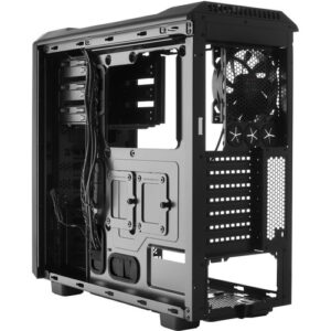 Be Quiet! Silent Base 600 Window Black Angled Rear View