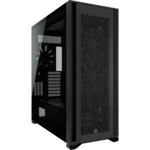 Corsair 7000D Airflow Black Angled Front View