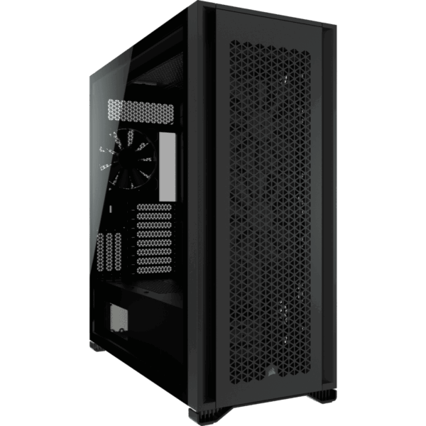 Corsair 7000D Airflow Black Angled Front View