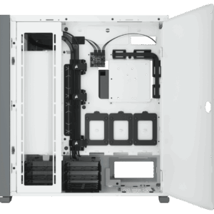 Corsair 7000D Airflow White Side View