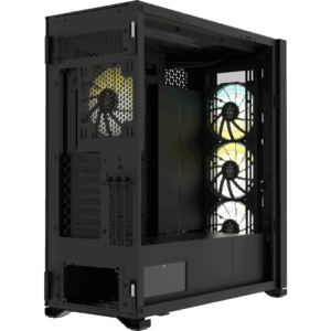 Corsair iCUE 7000X RGB Black Angled Back View