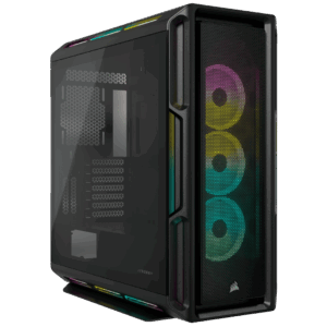 Corsair iCUE 5000T RGB Black Angled Front View