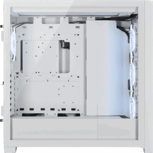 Corsair iCUE 5000X RGB QL Edition True White Side View