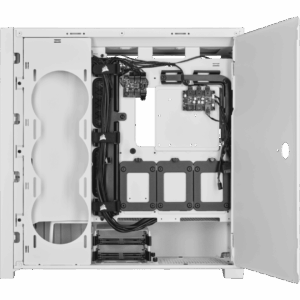 Corsair iCUE 5000X RGB QL Edition True White Side View