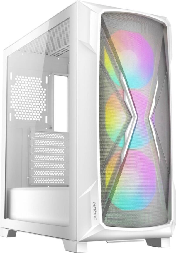 Antec DP505 White Angled Front View