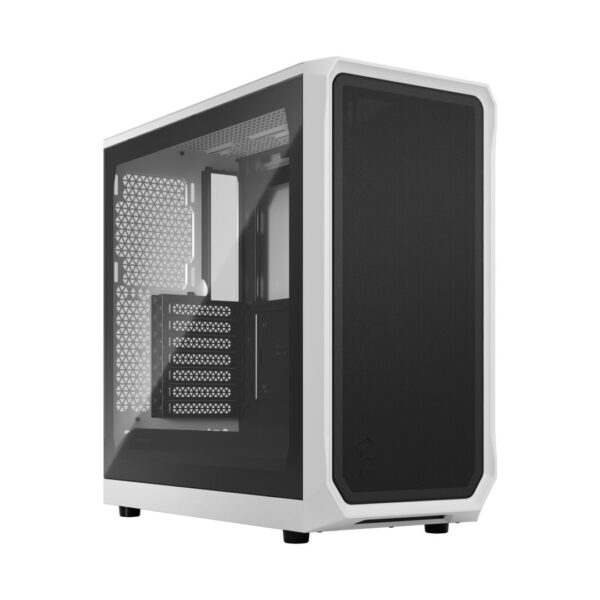 Fractal Design Focus 2 White TG Angled Front View