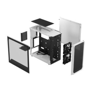 Fractal Design Focus 2 White TG Layers View