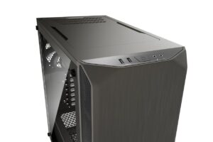 Be Quiet! Pure Base 500 Metallic Grey TG Angled Top View