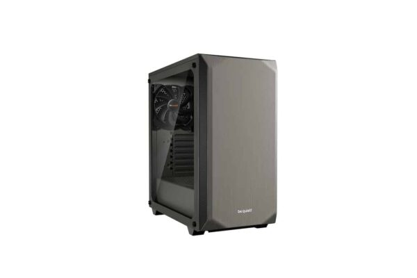 Be Quiet! Pure Base 500 Metallic Grey TG Angled Front View