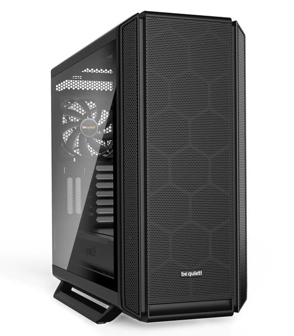 Be Quiet! Silent Base 802 Window Black Angled Front View
