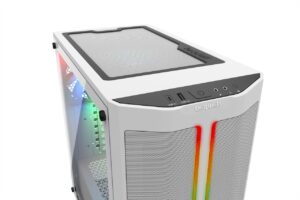 Be Quiet! Pure Base 500DX White Angled Top View