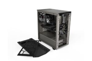 Be Quiet! Pure Base 500 Metallic Grey TG Angled Front View