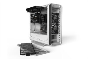 Be Quiet! Silent Base 802 White Angled Front View