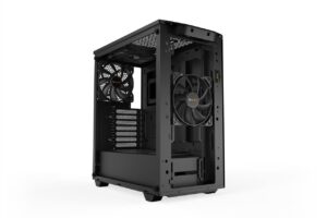 Be Quiet! Pure Base 500DX Black Angled Front View