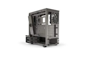Be Quiet! Pure Base 500 Metallic Grey TG Angled Back View