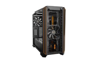 Be Quiet! Silent Base 601 Orange Trim Angled Front View