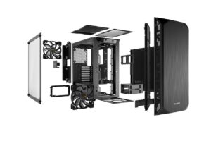 Be Quiet! Pure Base 500 Black TG Angled Front View